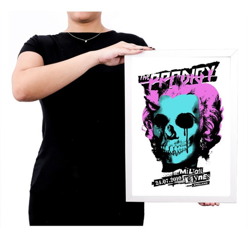 Quadro / Poster Emoldurado Cyber Punk Prodigy  Brc1798