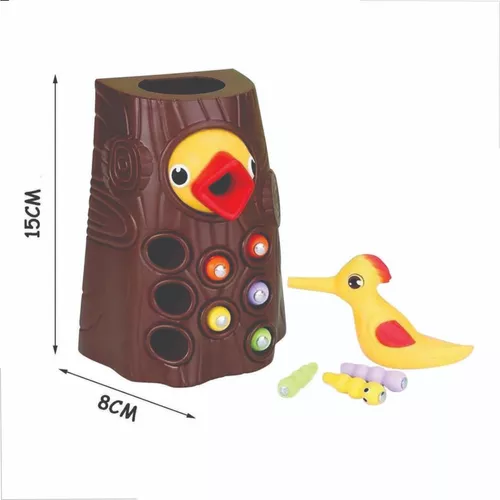 Pica-pau Brinquedo - Pegar E Alimentar Pica-Pau Jogo - minhoca magnética,  brinquedos Montessori para bebês, brinquedo pica-pau com fome, brinquedos