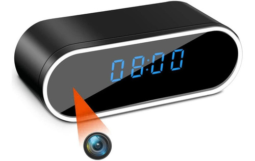 Imagen 1 de 6 de Reloj Despertador Cámara Oculta 1080 Wifi Detecta Movimiento