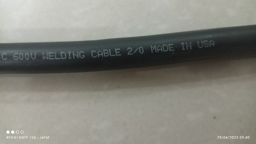 Cable Multifilar 2/0 Para Soldar Americano