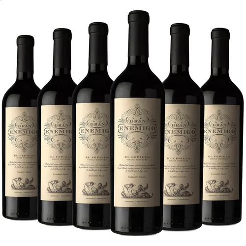 Vino El Gran Enemigo 750ml Pack X6 - 01almacen