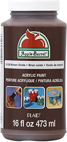 Pintura Acrílica Apple Barrel Color Marrón Rojo