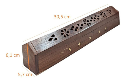 Porta Incienso Cofre Madera Fragancia Otro