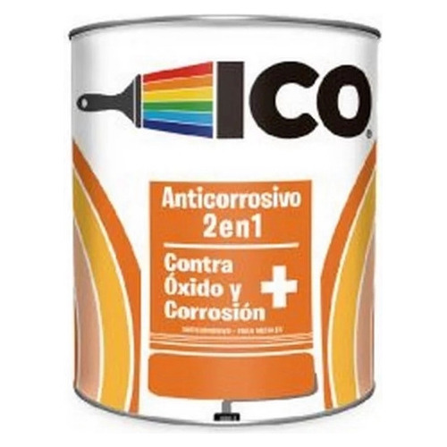 Pintura Anticorrosivo 2 En 1 Gris 4041308 1 Gal Ico