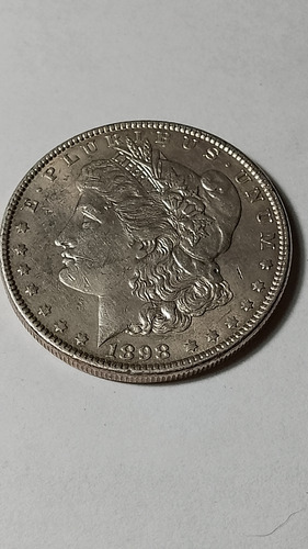 Moneda Dólar Morgan 1898 Excelente 26,7g Plata 900 (Usado)