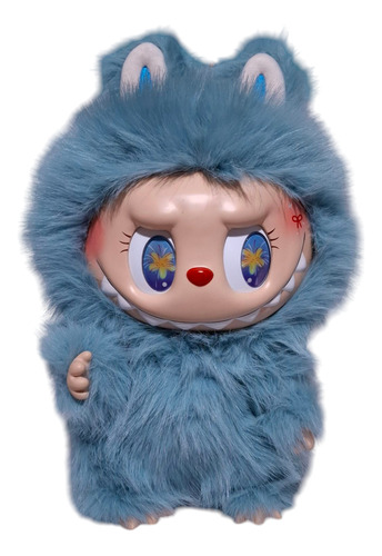 Labubu Flor Azul Zimomo Colección 38 Cm Calidad 1:1