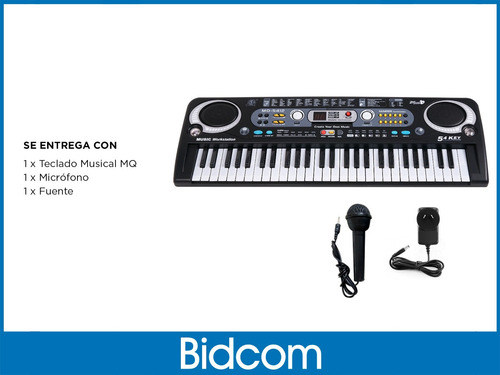 Imagen 7 de 9 de Teclado Organo Electronico Musical Instrumento 54 Teclas