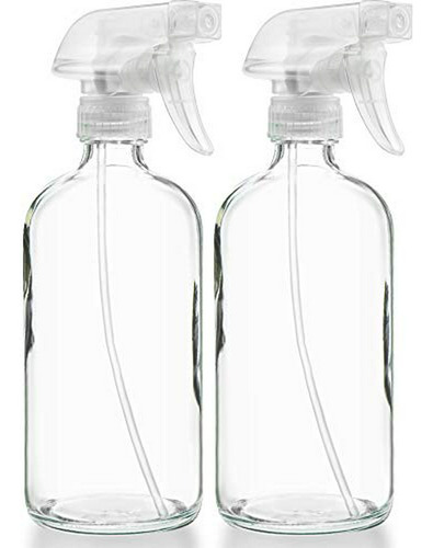 Botellas Spray De Vidrio Vacías - 16 Oz, 2 Pack