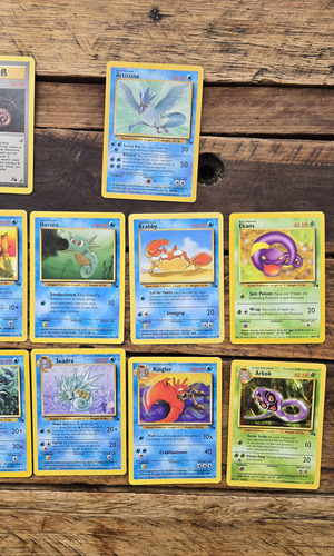 Pokemon Lote 14 Cartas Tcg Fossil 1999 Nm Ingles Lote 14 Tarjetas Fossil Inglés (Usado)