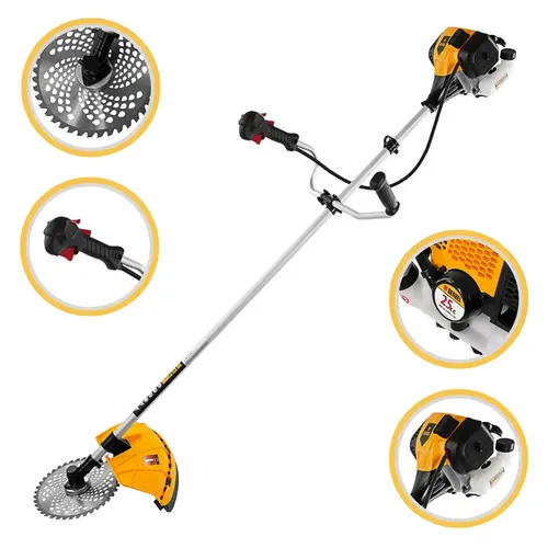 Roçadeira Lateral Gasolina 25 Cc Maquina Cortar Grama Denzel