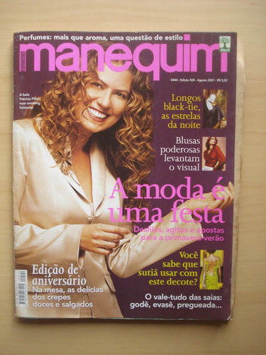 Revista Manequim 500 Patrícia Pilar Eliana Sutiã Saias E981