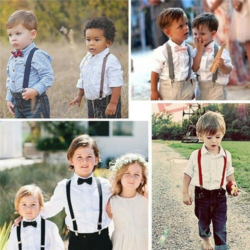 Imagem 2 de 2 de Suspensório E Gravata Infantil Bebe Importado Varias Cores