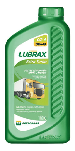 Oleo Motor Mineral 15w40 Ch4 Lubrax Extra Turbo (1l) Diesel
