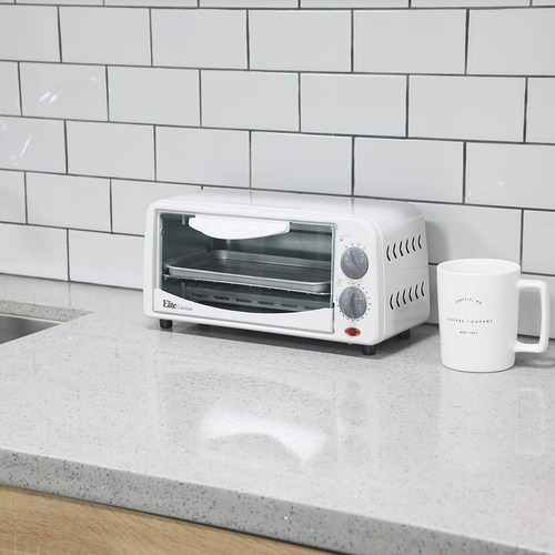 Imagen 6 de 6 de Horno Tostador Elite Gourmet 2 Rebanadas Blanco - H0224