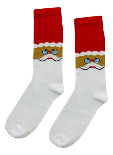 Calcetines Navideños Diseño De Cara De Santa Claus