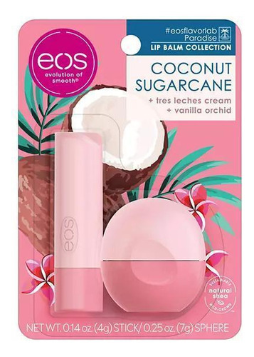 Kit Lip Balm Eos Coconut Sugarcane