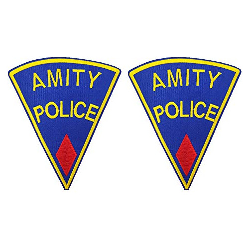 Amity Police Embroidered Iron On And Sew On Patch Horro...