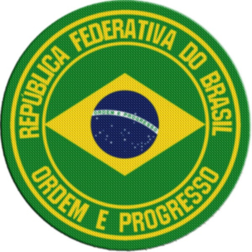 Parche Escudo Circular Brasil M01