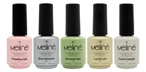 Comprar Meline Kit X5 Esmaltes Gel Semipermanente Uñas Manicuria 6c