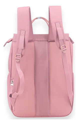 Mochila Wilson Square 16 Urbana Facultad Uso Diario Moda Rosa Liso