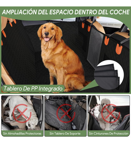 Cubre Asiento Perro Placa De Fondo Dura Impermeable Plegable DEVA FRONSA ML-IN-Pet-01 color negro