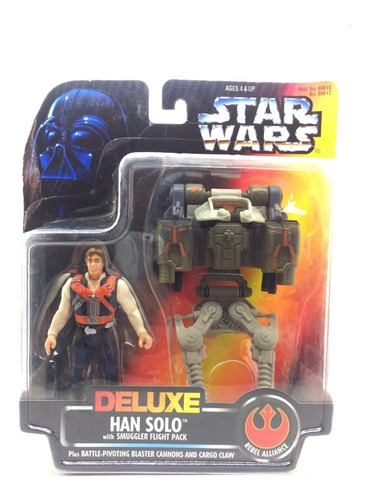 Figura Deluxe Han Solo Con Flight Pack Kenner