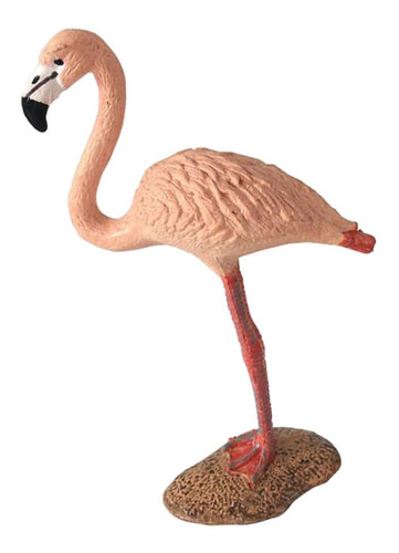 Estatuilla De Pájaros Decoración Del Hogar Flamenco Rosa 