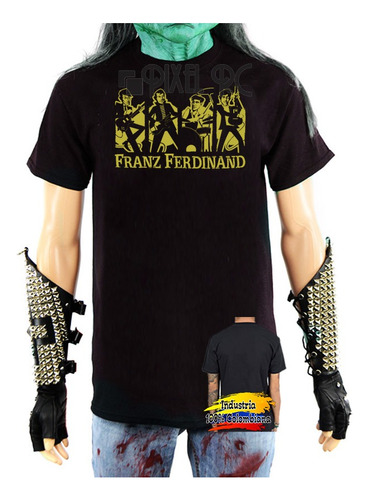 Camiseta Franz Ferdinand Tipo Retro Pixel Rc