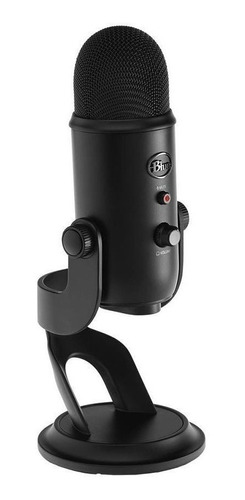 Microfono Logitech Blue Yeti Blackout Edition Usb Streamer