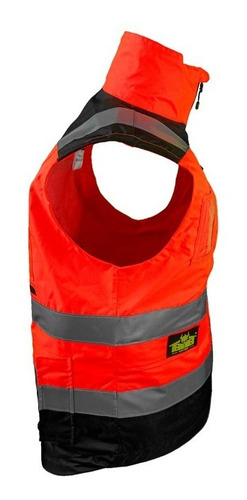 Imagen 7 de 8 de Chaleco Naranja Ejecutivo Supervisor Bk820