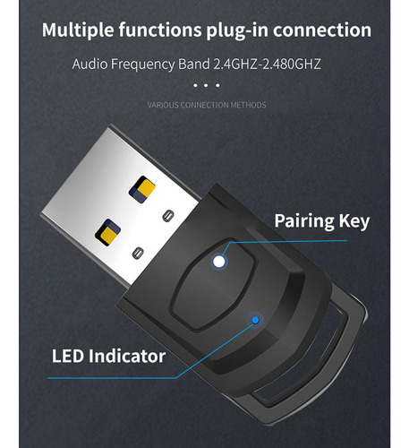 Adaptador De Audio Para Ps5/ps4/pc Compatible Con Bluetooth