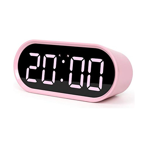 Mooas Reloj Despertador Led Con Espejo Pop, Reloj Led, Alarm