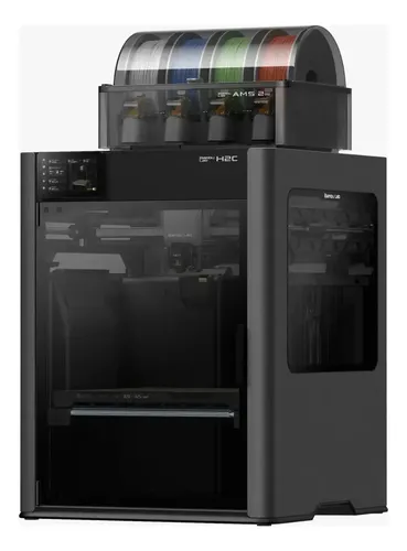 マルチジム ブラック KEN Impressora 3d Bambu Lab H2c Combo Com Ams 2 Pro - 110v 127v Cinza