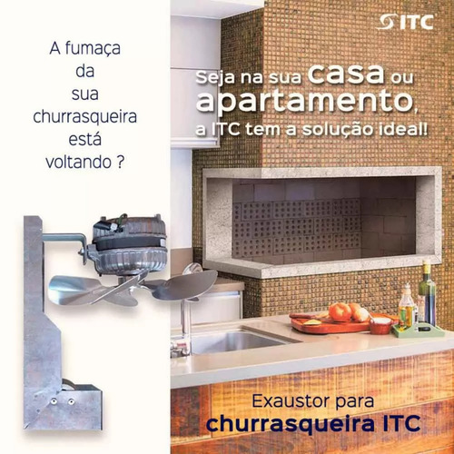 Imagem 3 de 4 de Exaustor Para Churrasqueira Com Iluminacao Itc 55w
