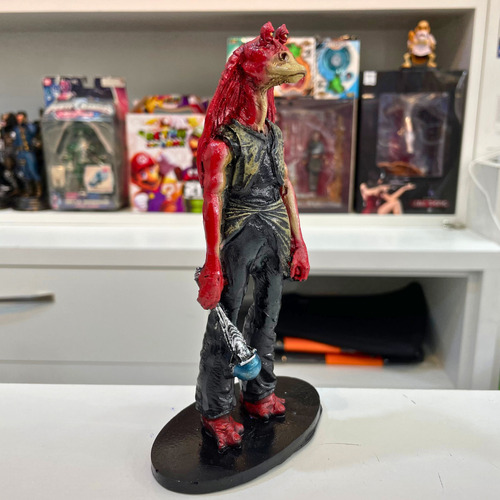 Action Figure Star Wars Jar Jar Binks Estátua De Resina