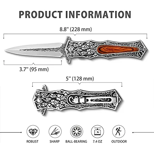 Navaja De Bolsillo Valhalla Pastor, Cuchillo Plegable De 3,7