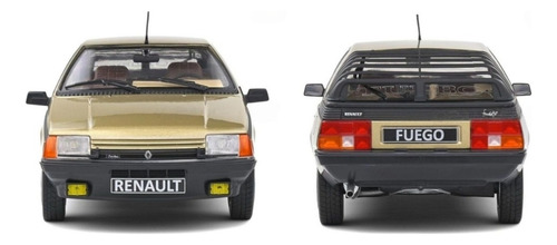 Especial Escala 1/18 ! Renault Fuego Turbo Francesa 35 Cm L. Couler Or