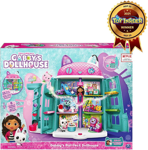 Gabbys Dollhouse Casa Muñecas 15 Piezas Sonidos 2021