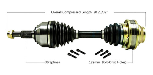 Flecha Homocinética Audi Q7 2007-2010 Vr6 3.6