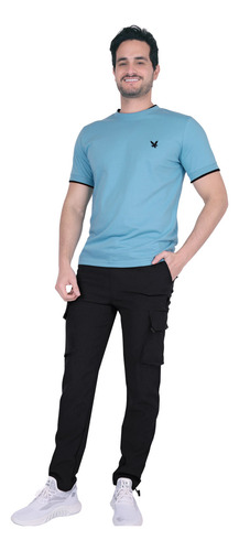 Pantalón Hombre Moda Recto Negro Roosevelt 50105400