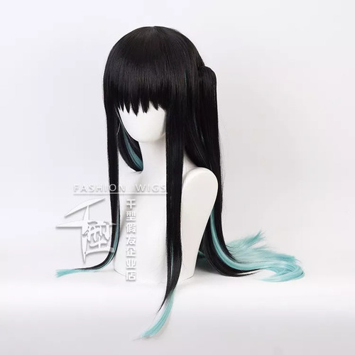 Peluca De Pelo Largo M Demon Slayer Tokitou Muichiro Cosp