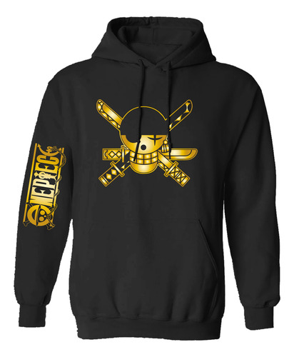 Sudadera Mod One Piece Roronoa Zoro Gold & Silver
