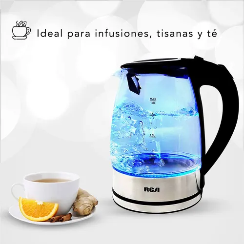 Rca Tetera Eléctrica Hervidor De Agua 1.8l Vidrio