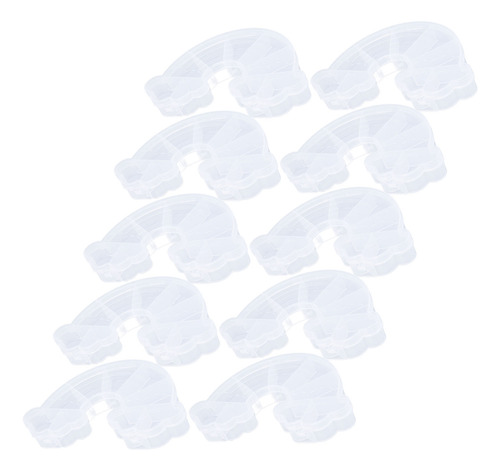 Almacenamiento Transparente En Forma De Arcoíris, 10 Unidade