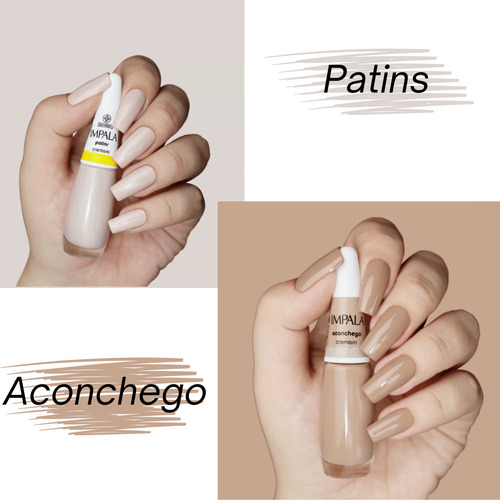 Kit 10 Esmaltes Impala Tons Nudes