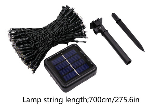 Guirnalda De Luces Solares Con Flores Para Exteriores, Día D