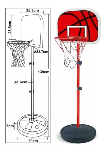 Cesto de basquetebol de parede Ø39 cm