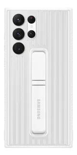 Cubierta Protective Standing Cover Para El Galaxy S22 Ultra Color Blanco