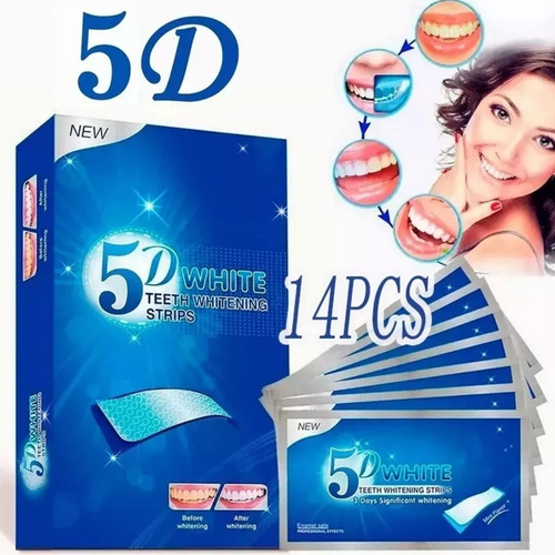 5 Cajas Con 14 Pares C/u De Teeth Whitening