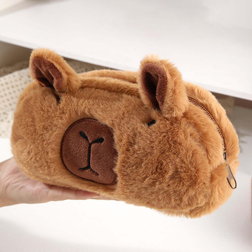 Capibala Estuche De Peluche Para Bolígrafo, Caja De